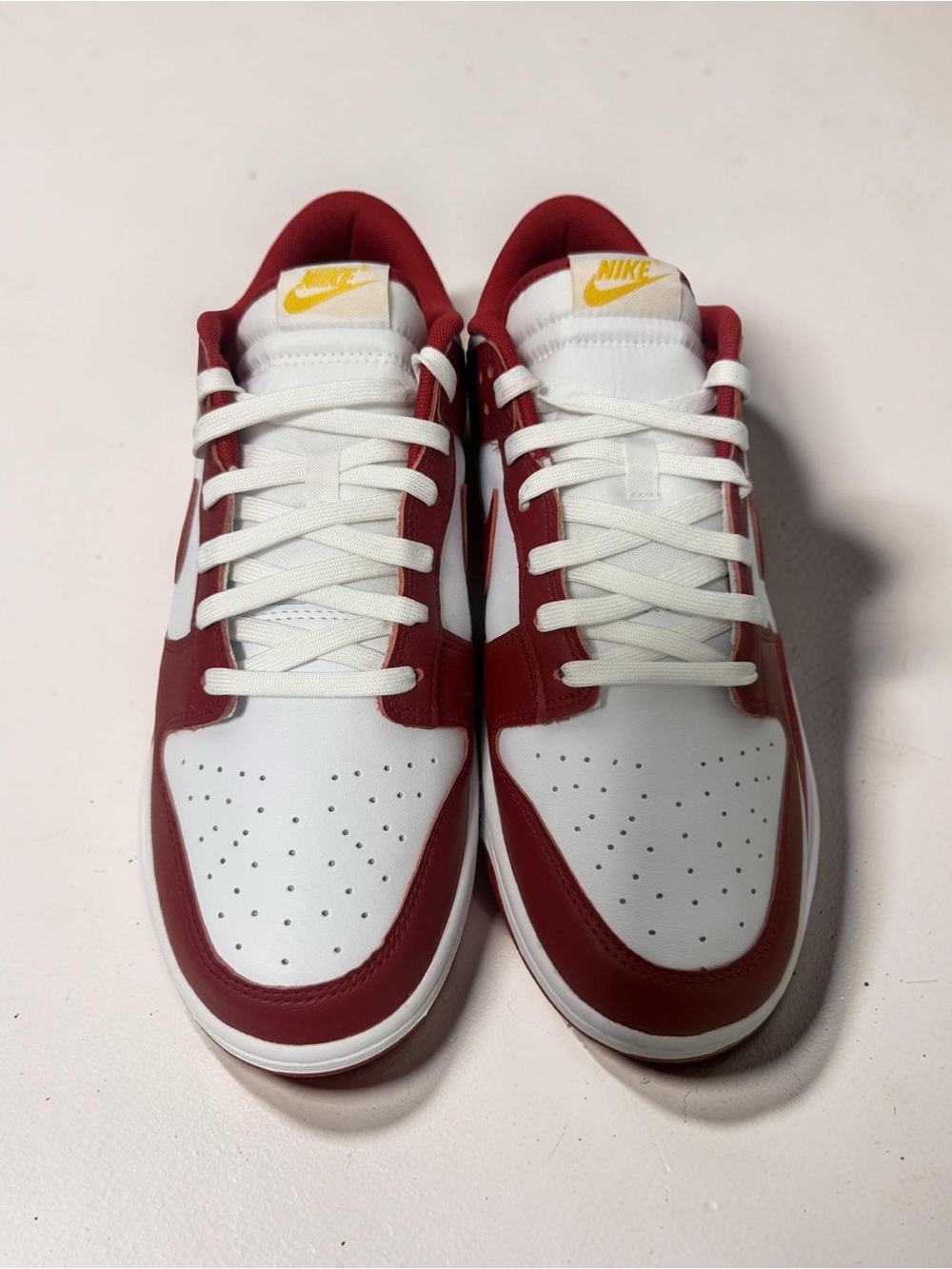 Nike Men’s Low-Top Sneakers - White & Red